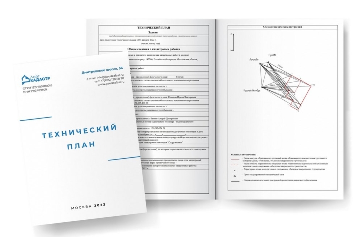 Технический план на здание в СНТ"Малютка", Московская область, Ленинский р-н, г.Видное,